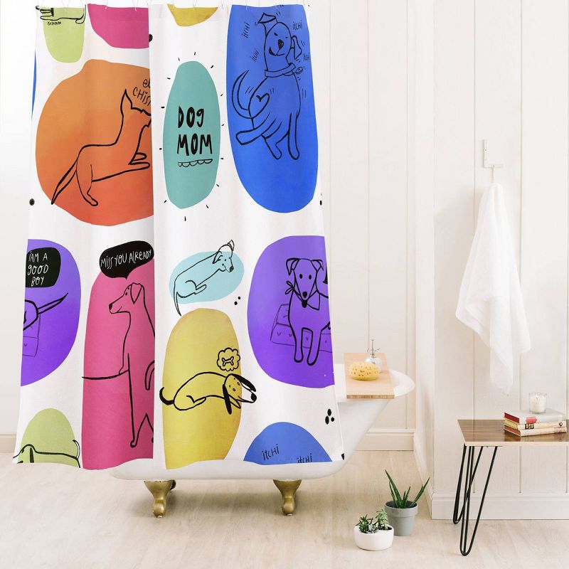 Deny Designs Isa Zapata Mutt Mom Shower Curtain, 3 of 5