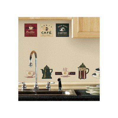 Coffee House Peel and Stick Wall Decal - RoomMates