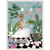 Kate & Laurel All Things Decor 18"x24" Sylvie Beaded Maximalist Tiger Bath Framed Canvas by Honey Island Studio White - 2 of 4