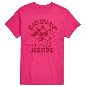 Men's - Instant Message - Giddy Up Jingle Horse Short Sleeve Graphic T-Shirt - 1 of 4