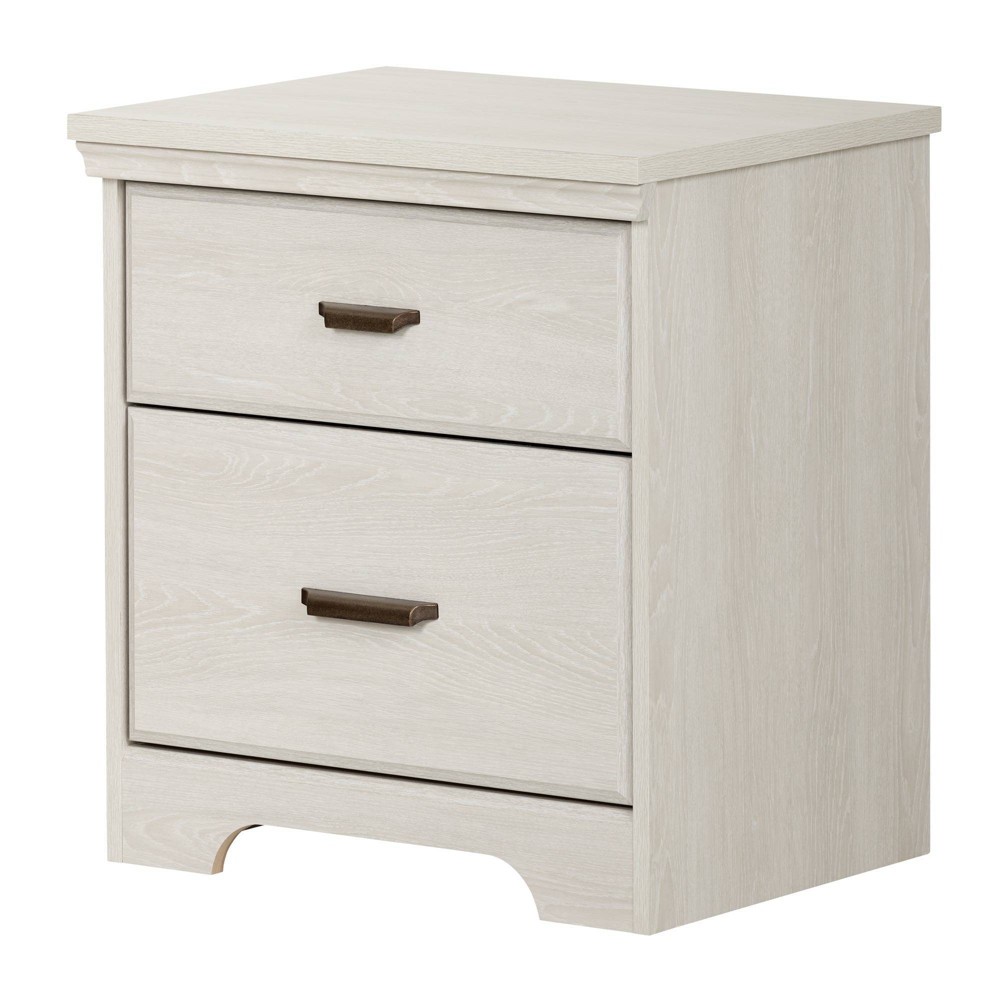 Photos - Storage Сabinet Versa 2 Drawer Nightstand Winter Oak - South Shore