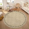 coucheta Multi-size Washable Area Rugs for Living Room, Modern Non-Slip Low-Pile Carpet with Rubber Back, for Bedroom, Dining, Office, Entryway - 4 of 4