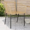 vidaXL Garden Chair Brown PE rattan, powder-coated steel Standard - 2 of 4