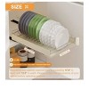 Pull Out Cabinet Organizer, Metal Slide Out Dish And Bowl Drying Rack, Fixed With Adhesive Film, Cabinet Organizers For Kitchen Under Sink, 15.4"W X - 2 of 4