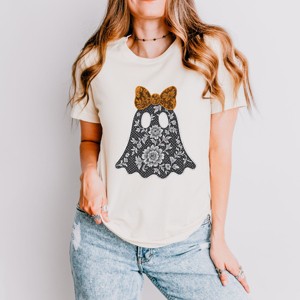 Simply Sage Market Lace Ghost Short Sleeve Tee - 1 of 4