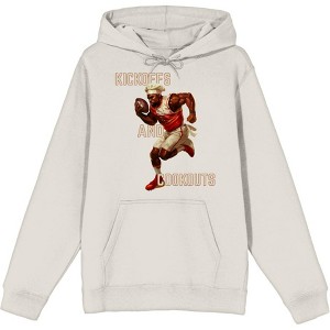 Kickoffs & Cookouts American Football Adult Long Sleeve Hoodie - 1 of 3