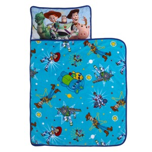Disney Toy Story It's Play Time Blue, Green, Red and Yellow, Woody, Buzz and The Toys Toddler Nap Mat - 1 of 4
