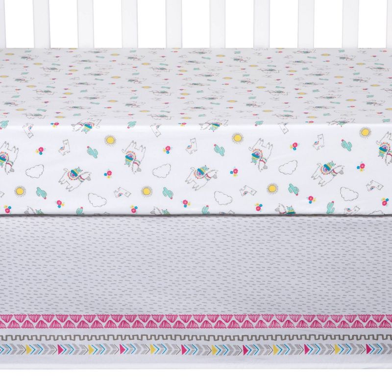 Sammy &#38; Lou Llama Mama Baby Nursery Crib Bedding Set - 4pc, 5 of 10