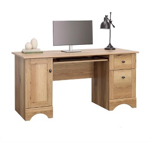 GDFStudio Elmsford 59.5" Home Office Computer Desk with Keyboard Tray - 1 of 4