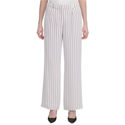 Calvin Klein Womens Double Stripe Dress Pants