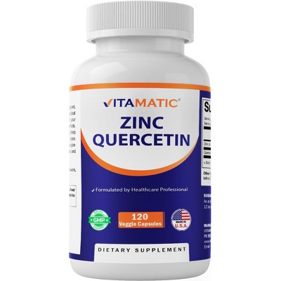 Zinc Quercetin - 120 Vegetable Capsules