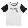 MLB Colorado Rockies Boys' Pinstripe Pullover Jersey - 2 of 3