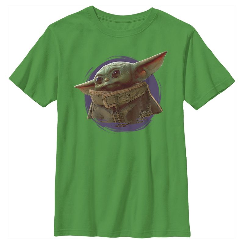 Boy's Star Wars The Mandalorian The Child Circle Halo T-Shirt, 1 of 5
