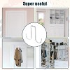 LunaLulinlk 4pcs Double Sided Door Hook, Over The Door Hanger with Rubber Design for Hanging Clothes (White) - 4 of 4