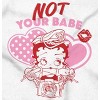 Biker Betty Boop Not Your Babe Womens Graphic T Shirt Tees Brisco Brands - 2 of 4