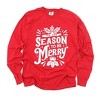 Simply Sage Market Women's Season To Be Merry Long Sleeve Garment Dyed Tee - 3 of 4