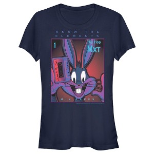 Juniors Womens Space Jam: A New Legacy Bugs Bunny Mix Tapes T-Shirt - 1 of 4