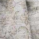 beige, slate blue, cream