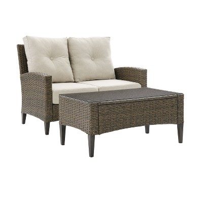 target wicker loveseat