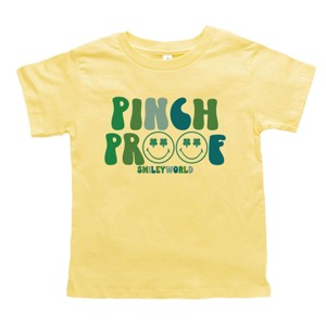 SmileyWorld Pinch Proof Smiley Face - Toddler Short Sleeve Graphic T-Shirt - 1 of 4
