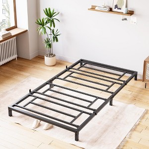 Whizmax 6 Inch Bed Frame No Box Spring Needed, Heavy Duty Metal Platform Bed Frame for Bedroom Easy Assembly, Noise Free, Black - 1 of 4