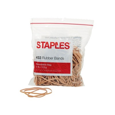 Staples Economy Rubber Bands Size #33 1/4 lb. 28617-CC