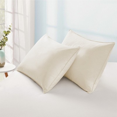 Peace Nest Premium Feather Down Bed Pillows with 100% Cotton Cover Set of 2