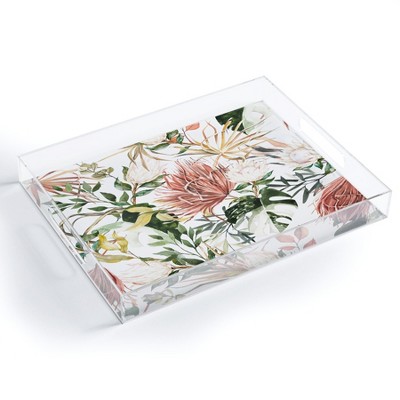 Marta Barragan Camarasa Bohem Tropical Bloom 003 Medium Acrylic Tray - Deny Designs