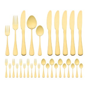 REGALWOVEN 30 Piece 1 Set Stainless Steel Premium Durable Rust-proof Flatware Set - 1 of 4