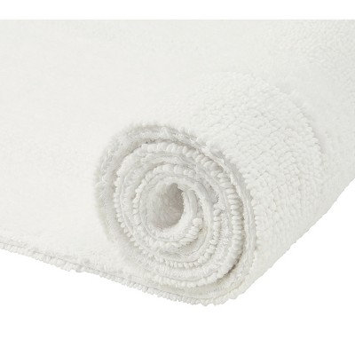 Ivory Soft Plush Cotton 2-Piece Reversible Bathroom Rug Set
