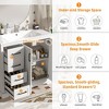Mshliw 36" Modern Bathroom Vanity with Ceramic Sink, Soft-Close Doors, Adjustable Shelf & 3 Drawers for Small Bathrooms - 2 of 4