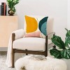 Deny Designs Ana Rut Bre Fine Art shapes geometric minimal paint 20"x20" Indoor Throw Pillow: Abstract Design, Zipper Closure - 2 of 3