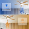 GDFStudio Rivera 52" Modern 5 Blades Ceiling Fan with 3 Color Dimmable Led Light - 4 of 4
