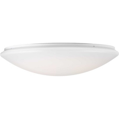 17" Modern LED Cloud Flush Mount in White Acrylic