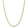 Black Bow Jewelry 4.5mm, 10k Yellow Gold, Concave Figaro Chain Necklace - 3 of 4