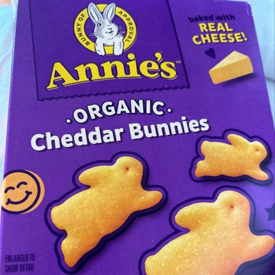 Annie's Organic Cheddar Bunnies Baked Snack Crackers - 7.5oz : Target