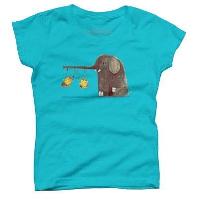 Girl's Design By Humans Swing swing By radiomode T-Shirt
