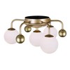 CWI Lighting Element 4 Light Flush Mount With Sun Gold Finish - 3 of 4