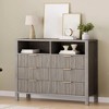 6 Drawer Dresser for Bedroom,47" Wide Chest of Drawers with 2 Open Shelves & Handles - 3 of 4