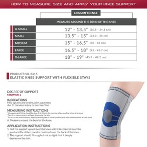 OTC Elastic Pullover Knee Support With Flexible Stays Compression Brace for Knee Pain - 1 of 4