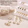 Jstyle Surgical Steel Earrings for Sensitive Ears 14K Gold Flat Back Earrings for Women Men Small Stainless Steel Earrings - 3 of 4