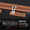 SKONYON 3 Piece Hardshell Luggage Sets Checked Spinner PC & ABS Luggage Set with YKK Zipper and TSA Lock - 4 of 4