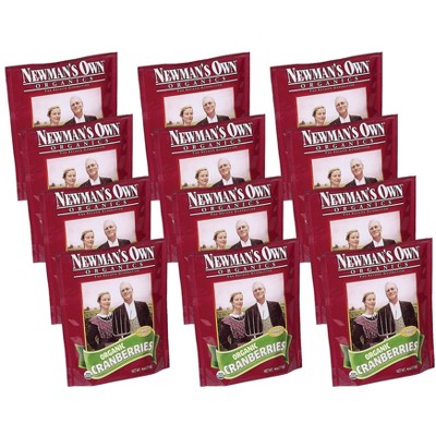 Newman's Own Organics Dried Cranberries - Case of 12/4 oz