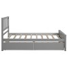 Whisen Elegant Design Twin Size Platform Bed with Trundle - 2 of 4