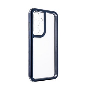 Reiko Heavy Duty Transparent Shockproof Protection 3-in-1 Hybrid Protective Case For GALAXY A35 5G In Blue - 1 of 2