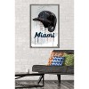 Trends International MLB Miami Marlins - Drip Helmet 22 Framed Wall Poster Prints - 2 of 4