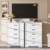 5-Drawer Dresser, White, Sturdy Storage, Smooth Gliding Drawers, for Bedroom & Guest Room - 3 of 4