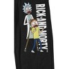 Rick And Morty Characters And Logo Men's Black Sleep Pajama Pants - image 2 of 4