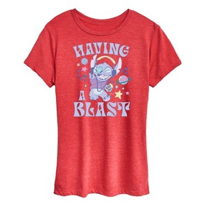 Women's - Lilo and Stitch - Having A Blast Short Sleeve Graphic T-Shirt - 1 of 4