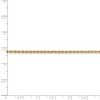 Black Bow Jewelry 2.25mm, 14k Yellow Gold, Handmade Solid Rope Chain Anklet or Bracelet - 4 of 4